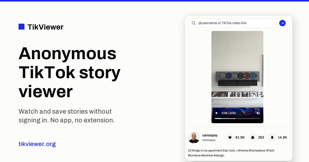 TikViewer screenshot